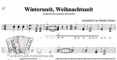 Winterszeit, Weihnachtszeit - von Günther Pacher - Einzelausgabe in Griffschrift