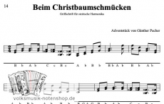 Beim Christbaum schmücken - von Günther Pacher - Einzelausgabe in Griffschrift