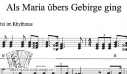 Als Maria übers Gebirge ging - Griffschrift zum Download