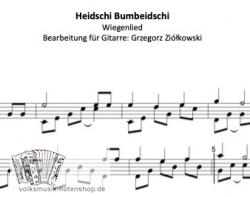 Heidschi Bumbeidschi - für Gitarre zum Download