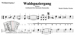Waldspaziergang - v. Günther Pacher - Griffschrift zum Download