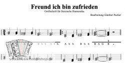 Freund, ich bin zufrieden - Griffschrift zum Download