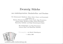 Zwanzig Stücke für Stubenmusik