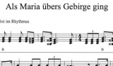 Als Maria übers Gebirge ging - Griffschrift zum Download