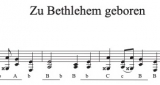 Zu Bethlehem geboren - Griffschrift zum Download