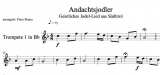 Andachtsjodler für Blechbläser Quartett - zum Download