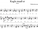 Kugln muass er - Griffschrift zum Download