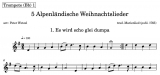 5 alpenländische Weihnachtslieder für Blechbläser Quartett - zum Download