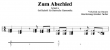 Zum Abschied - Griffschrift zum Download